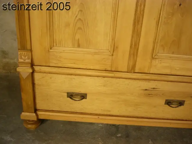 Schrank Jugendstil antik Weichholz Kleiderschrank restauriert um 1900 Jhd. 6
