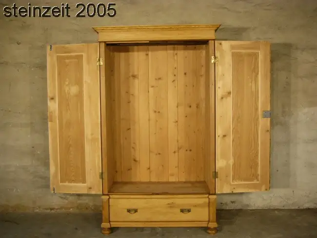 Schrank Jugendstil antik Weichholz Kleiderschrank restauriert um 1900 Jhd. 8