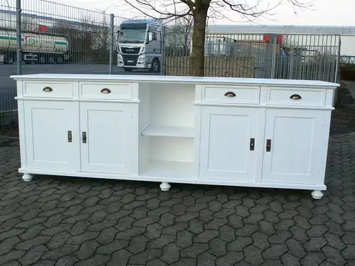 Theke Verkaufstheke Sideboard Highboard Kommode Anrichte Landhaus Stil weiß