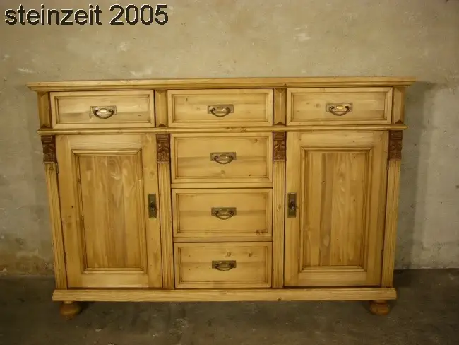 Anrichte Weichholz Gründerzeit Stil Sideboard Theke Raumteiler 0