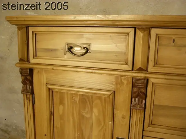 Anrichte Weichholz Gründerzeit Stil Sideboard Theke Raumteiler 5