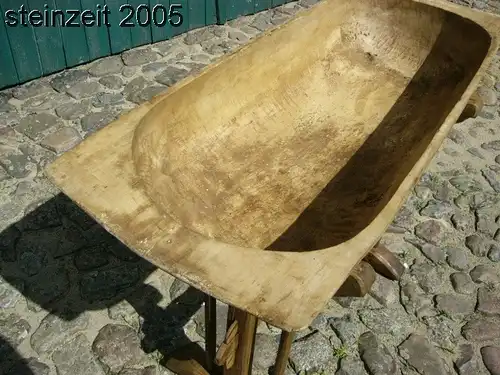 Mulde Teigmulde Backtrog antik restauriert mit original Ständer ca 100 Jahre alt