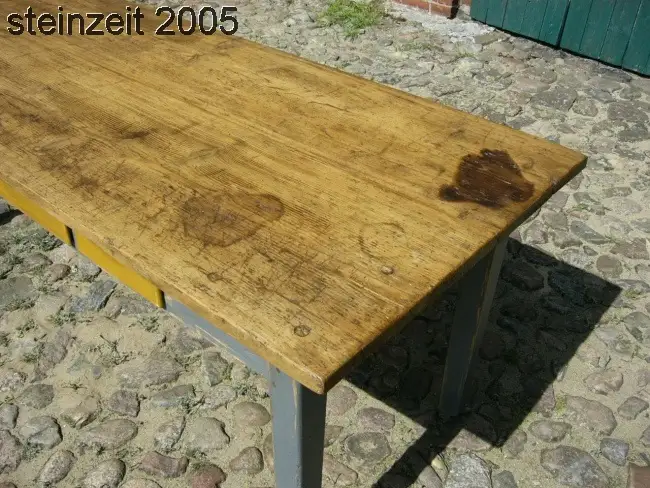 Tisch Gesindetisch antik original Esstisch schöne Patina restauriert um 1900 Jhd 9