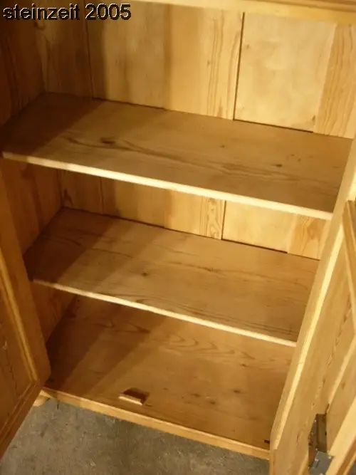 Vertiko Weichholz antik Bleiglas Kommode Schrank um 1900 6