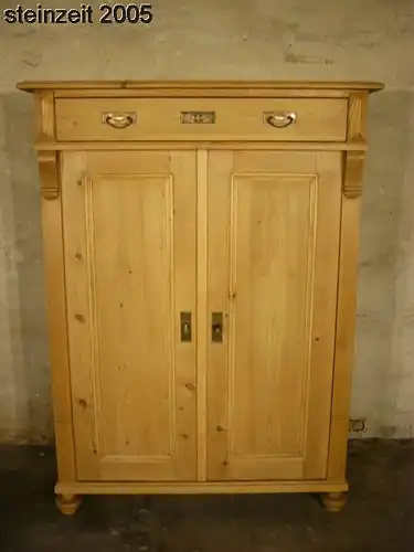 Vertiko Jugendstil Schrank antik Weichholz restauriert um 1900