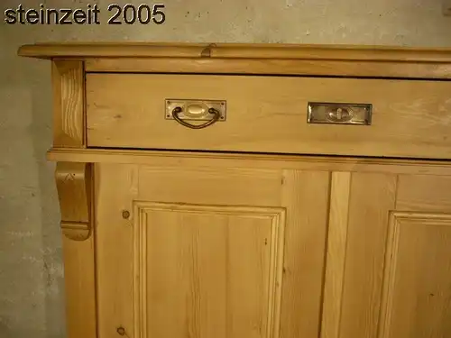 Vertiko Jugendstil Schrank antik Weichholz restauriert um 1900