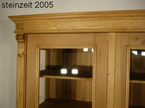 Vitrine gigantisch schwer antik zerlegbar Gründerzeit um 1900 Jhd.