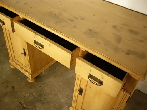 Schreibtisch Sekretär antik Weichholz Jugendstil um 1900