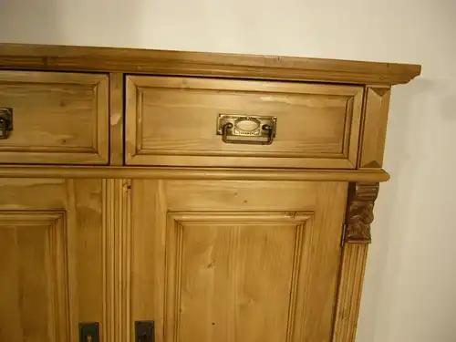 Anrichte Sideboard Weichholz Schrank Ladentheke Highboard im Gründerzeit Stil