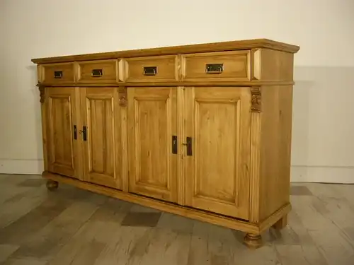 Anrichte Sideboard Weichholz Schrank Ladentheke Highboard im Gründerzeit Stil