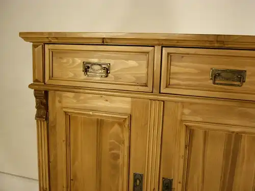 Anrichte Sideboard Weichholz Schrank Ladentheke Highboard im Gründerzeit Stil