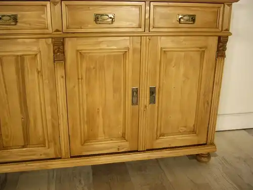 Anrichte Sideboard Weichholz Schrank Ladentheke Highboard im Gründerzeit Stil