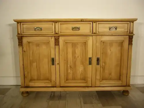 Anrichte Weichholz Kommode Sideboard Theke Raumteiler Theke im Gründerzeit Stil