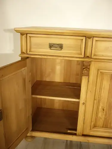 Anrichte Weichholz Kommode Sideboard Theke Raumteiler Theke im Gründerzeit Stil