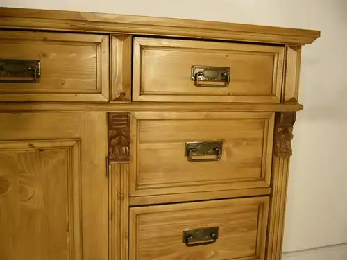 Sideboard Highboard Weichholz Raumteiler Kommode Theke im Gründerzeit Stil