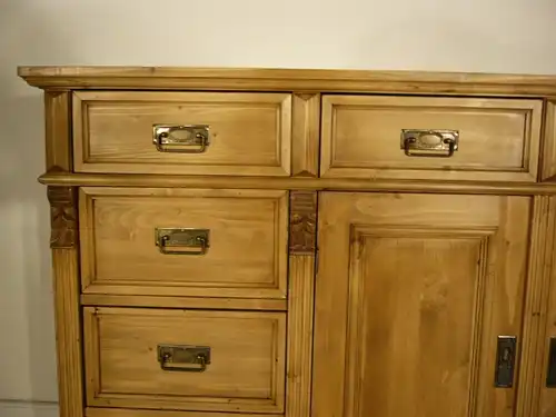 Sideboard Highboard Weichholz Raumteiler Kommode Theke im Gründerzeit Stil