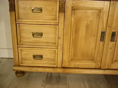 Sideboard Highboard Weichholz Raumteiler Kommode Theke im Gründerzeit Stil