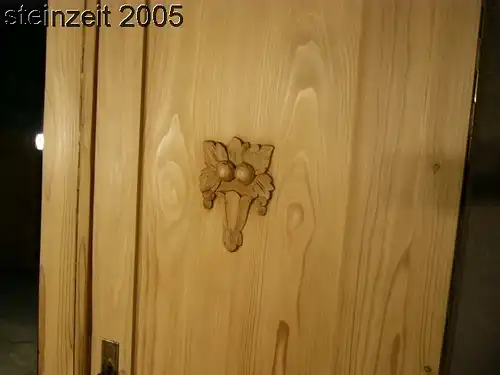 Schrank Jugendstil antik 3 türig Weichholz zerlegbar mit Spiegel um 1900 Jhd.