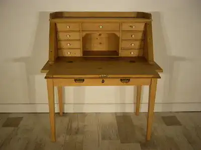 Sekretär Jugendstil antik Schreibtisch selten Weichholz Pult um 1900 Jhd.