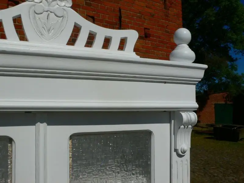 Buffet Küchenschrank Gründerzeit weiß antik im Landhaus Stil um 1890 Jhd. 3