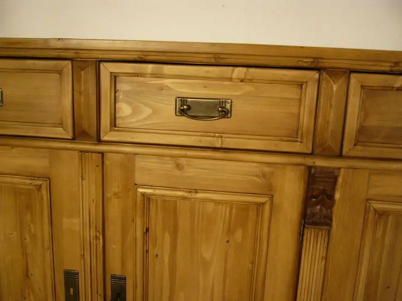 Anrichte Kommode 4 türig Sideboard Weichholz im Gründerzeit Stil 4