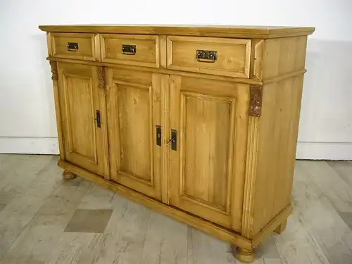 Anrichte Sideboard Weichholz Gründerzeit Kommode Highboard