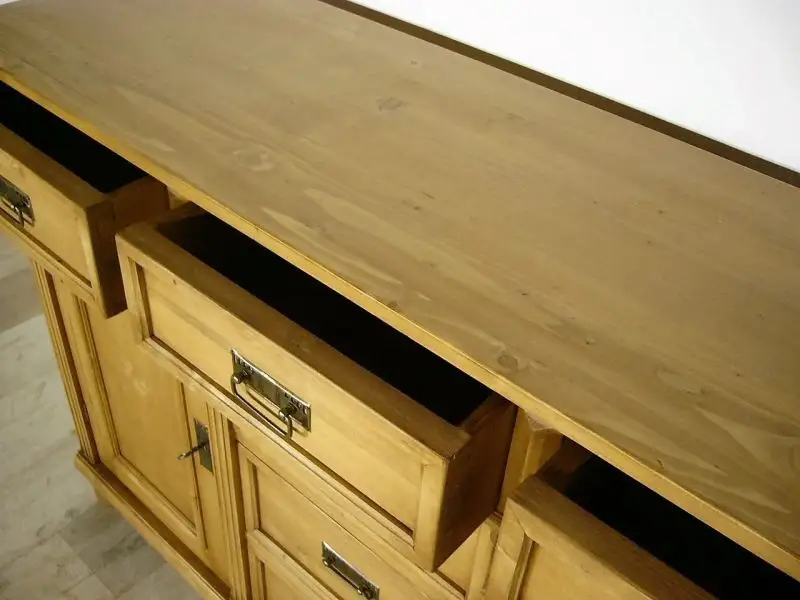 Anrichte Sideboard Weichholz Gründerzeit Stil Schrank Kommode 5