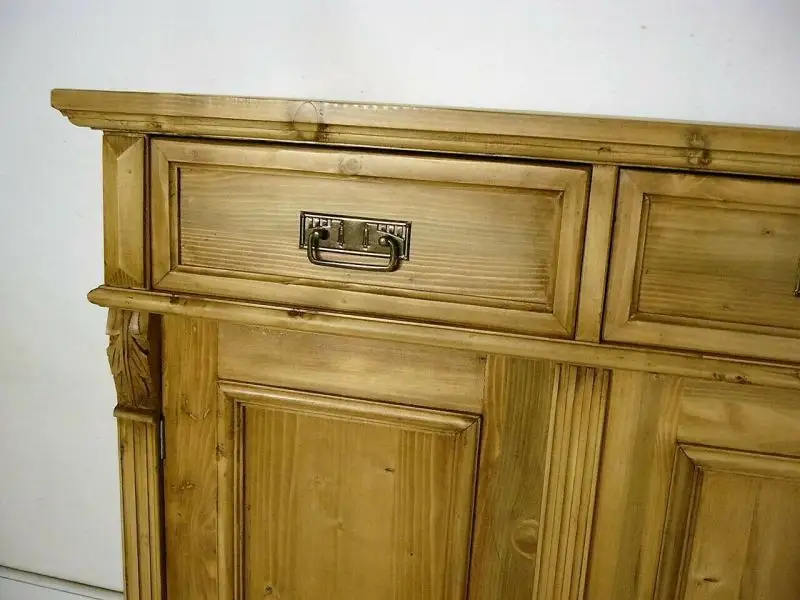 Anrichte Raumteiler Weichholz massiv Sideboard Kommode Gründerzeit Stil 4