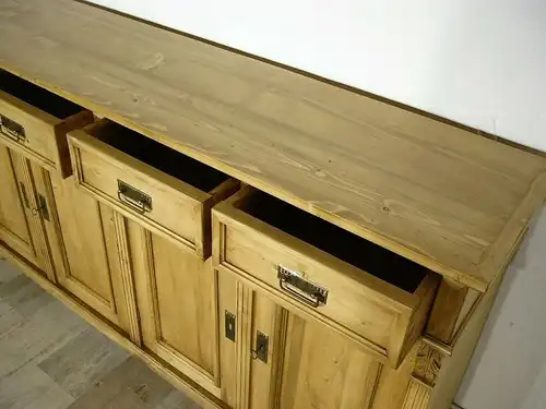 Anrichte Raumteiler Weichholz massiv Sideboard Kommode Gründerzeit Stil