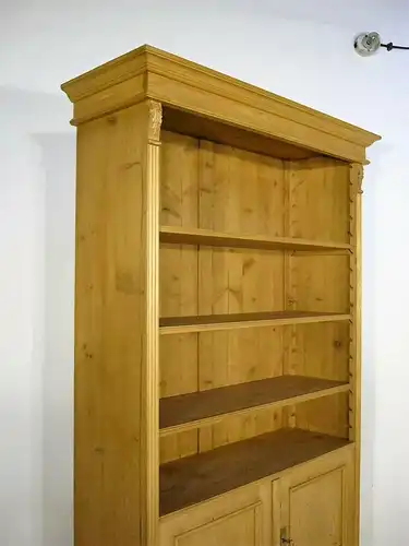 Regal Weichholz Jugendstil sehr hoch antik Schrank um 1900 Jhd.