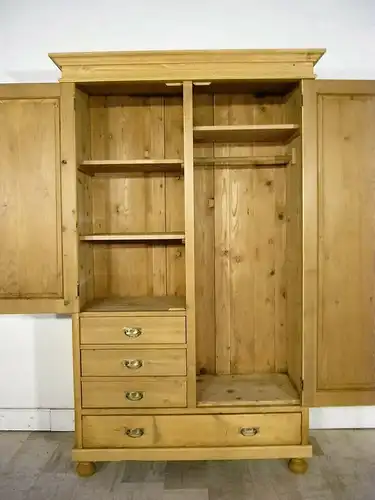 Schrank Jugendstil antik Kommodenschrank Weichholz Jugendstil um 1900 Jhd.