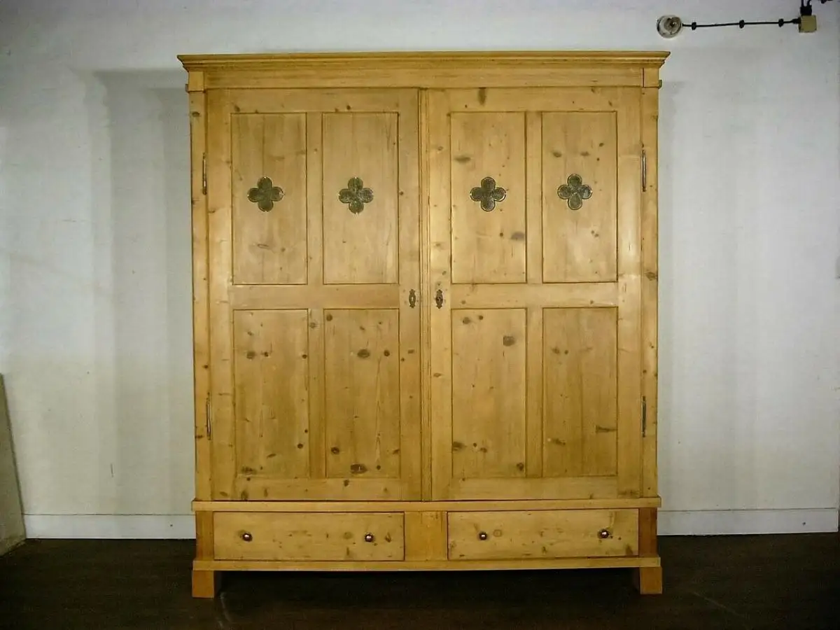 Biedermeier Schrank Weichholz zerlegbar antik gigantisch um 1850 Jhd. 0