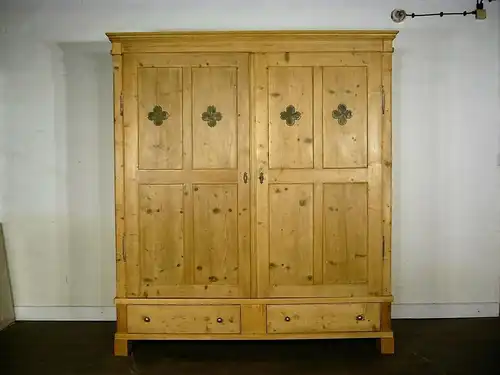 Biedermeier Schrank Weichholz zerlegbar antik gigantisch um 1850 Jhd.