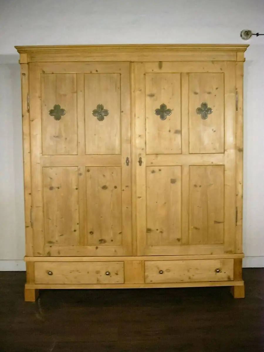 Biedermeier Schrank Weichholz zerlegbar antik gigantisch um 1850 Jhd. 1