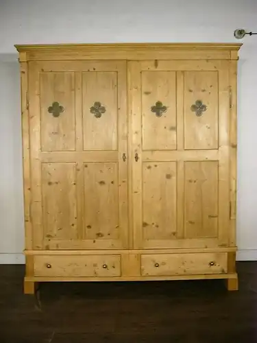 Biedermeier Schrank Weichholz zerlegbar antik gigantisch um 1850 Jhd.