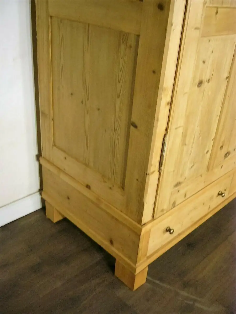 Biedermeier Schrank Weichholz zerlegbar antik gigantisch um 1850 Jhd. 11