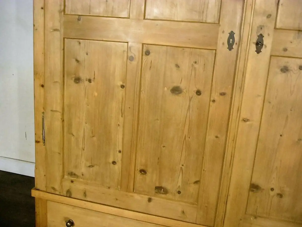 Biedermeier Schrank Weichholz zerlegbar antik gigantisch um 1850 Jhd. 6