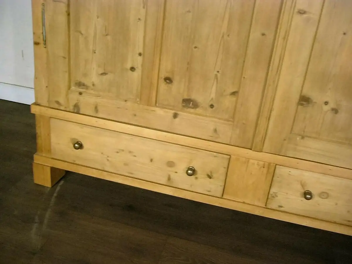 Biedermeier Schrank Weichholz zerlegbar antik gigantisch um 1850 Jhd. 7
