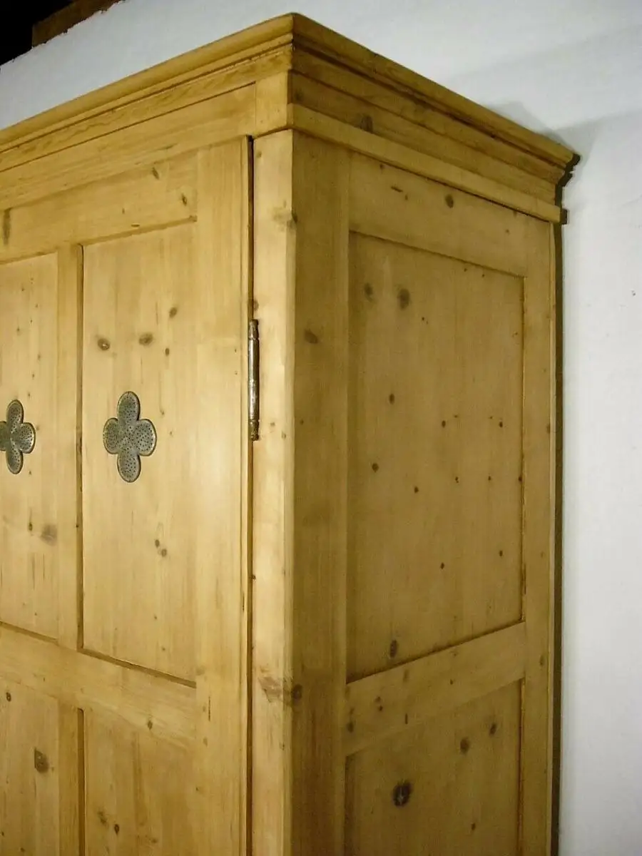 Biedermeier Schrank Weichholz zerlegbar antik gigantisch um 1850 Jhd. 8