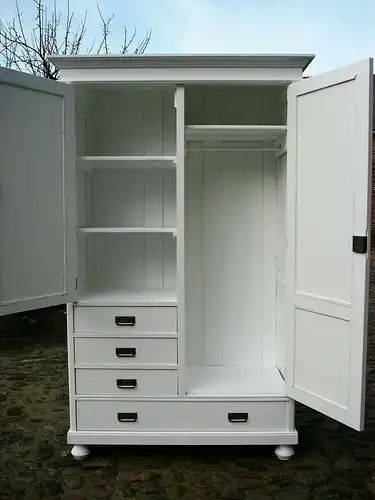 Jugendstil Schrank weiß antik Super praktisch um 1900 Jhd.