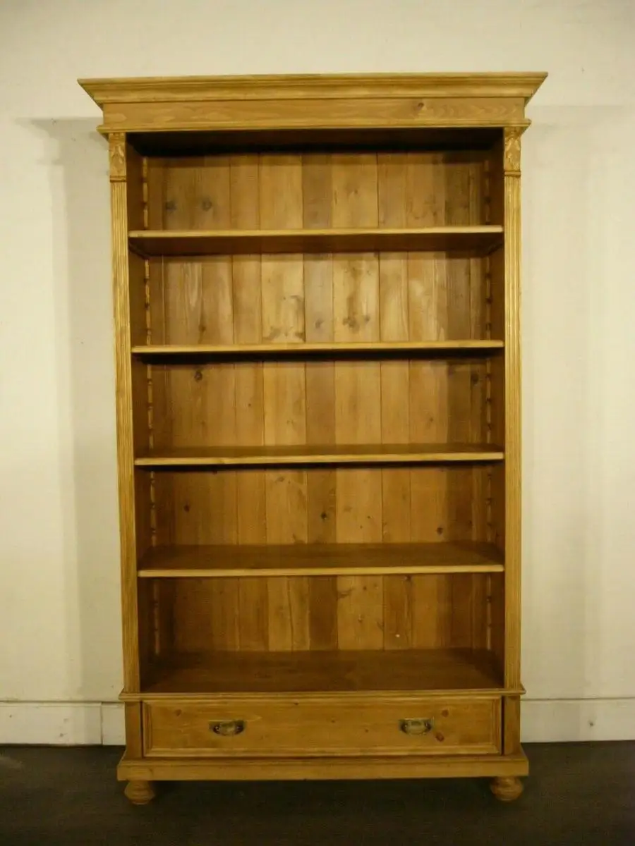 Regal Weichholz antik Jugendstil um 1900 Jhd. Bücherregal 0