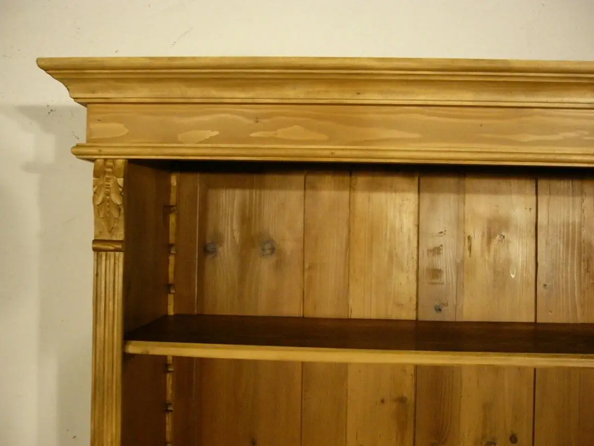 Regal Weichholz antik Jugendstil um 1900 Jhd. Bücherregal 2