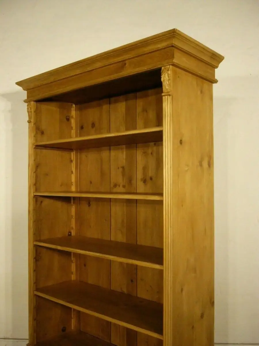 Regal Weichholz antik Jugendstil um 1900 Jhd. Bücherregal 7