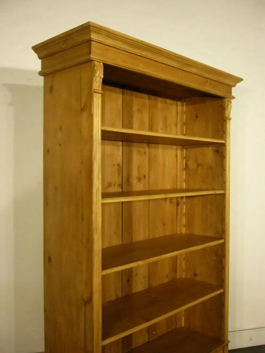 Regal Weichholz antik Jugendstil um 1900 Jhd. Bücherregal 9