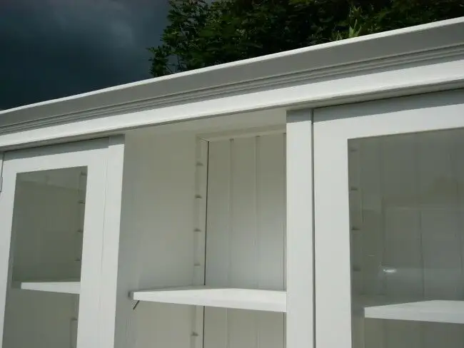 Vitrine Verkaufsvitrine Glas Schrank Sammlervitrine Landhaus 2