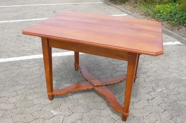 Kirschbaum Tisch massiv Biedermeier um 1840 0