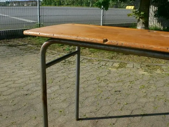 Schultisch Frankreich Schreibpult Paris 50er Jahre Schule - sehr selten 4