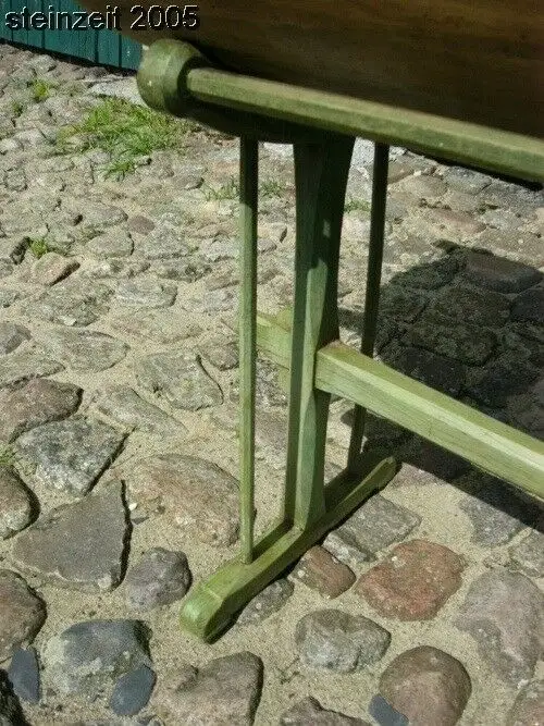 Mulde Mulle Molde Backmolle restauriert antik mit Ständer um 1900 Jhd Lindenholz 3