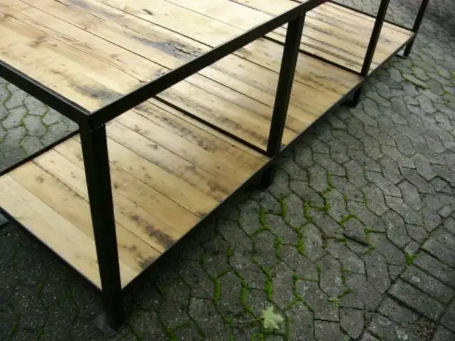 Tisch Industrie Design original um 1930 Packtisch 3 Meter lang einmalig Eisen 1