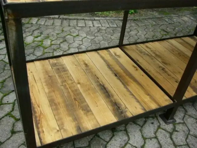 Tisch Industrie Design original um 1930 Packtisch 3 Meter lang einmalig Eisen 8